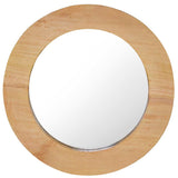 Wall Mirror 40 cm Teak Round 288805