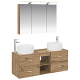 Bathroom Furniture Set 4 pcs Artisan Oak 3407022