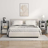 Bedside Cabinet with Shelf 2 pcs Grey Sonoma 41 x 31 x 76 cm 859532