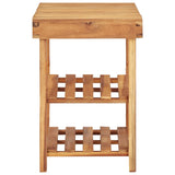 Shoe Rack 90x32x46 cm Solid Acacia Wood 45932