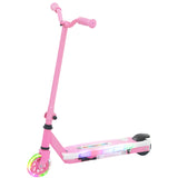 Electric Scooter for Kids Aged 4-7 Years, with Flashing LED Lights, Rear Auxiliary Wheels, Pink T3398P349467