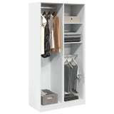 Wardrobe White 100x50x200 cm Engineered Wood 3307765