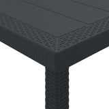 Garden Dining Set 5 pcs Anthracite Polypropylene 3378534