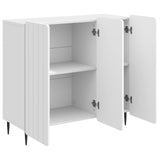 Sideboard High Gloss White 89 x 34.5 x 82 cm Engineered Wood 894419