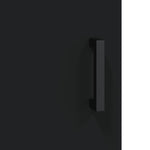 Highboard Black 69.5x34x180 cm Engineered Wood 3189510
