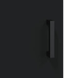 Highboard Black 69.5x34x180 cm Engineered Wood 3189510