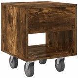 Bedside Table 2 pcs Smoked Oak 40.5 x 40 x 48 cm 891065