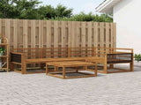 Outdoor Sofa Set 5 pcs Natural Solid Acacia Wood 3382542