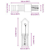 Outdoor Playset Impregnated Wood Pine 3279069