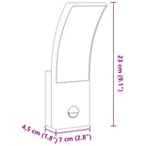 Outdoor LED Wall Lights with Sensors 2pcs White Die-cast Aluminium 4006267
