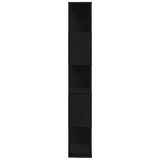 Book Cabinet/Room Divider Black Oak 45x24x159 cm Engineered Wood 862400