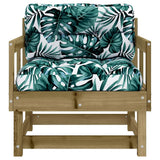 Garden Chairs with Cushions 2 pcs Impregnated Wood Pine 825449