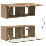 TV Wall Cabinet Set 4 pcs Artisan Oak Engineered Wood 3408924