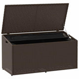 Garden Storage Box Brown 110x50x58 cm Poly Rattan 4104070