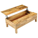 Coffee Table Solid Mango Wood 110x55x35 cm 246320