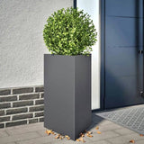 Garden Planters 2 pcs Anthracite Triangular 50x43x75 cm Steel 851176