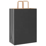 Paper Bags 250 pcs with Handles Black 32x17x44 cm 4101874
