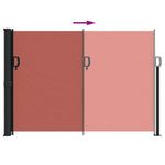 ZNTS Retractable Side Awning Terracotta 140x300 cm 4004303