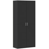 Highboard Black 80x35x180 cm Engineered Wood 3276652
