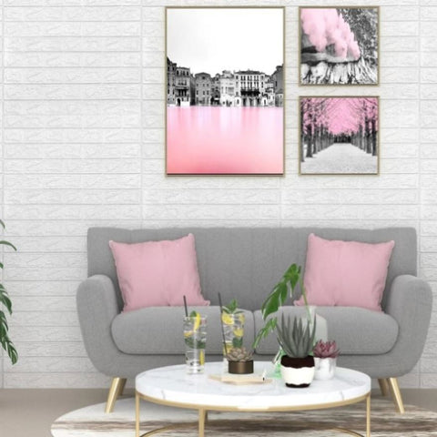3D Wallpaper Bricks Self-adhesive 20 pcs White 150719