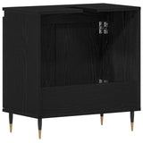 Bathroom Sink Cabinet Black Oak 58 x 33 x 60 cm Engineered Wood 862887
