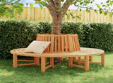 Tree Benches 2 pcs Half Round 201 cm Solid Wood Teak 3157907