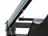 4 x 3m Retractable Roof Gazebo, Metal Pergola Patio Sun Shelter with Retractable Canopy, Grey T3398P310863