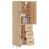 Highboard Sonoma Oak 69,5x34x180 cm Engineered Wood 3200036
