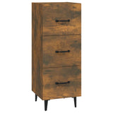 Sideboard Smoked Oak 34,5x34x90 cm Engineered Wood 817411