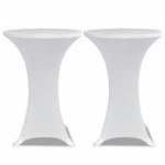 Standing Table Cover Ø80 cm White Stretch 4 pcs 279070