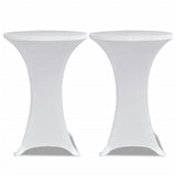 Standing Table Cover Ø80 cm White Stretch 4 pcs 279070