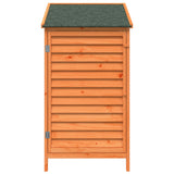 Garden Shed with Roof Brown 59 x 56 x 113.5 cm Solid Fir Wood 42033455