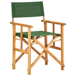 ZNTS Director's Chair Solid Acacia Wood Green 45953