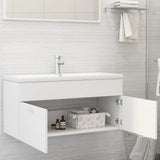Sink Cabinet White 100x38.5x46 cm Engineered Wood 804674