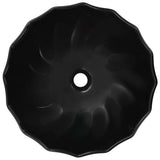 Wash Basin 46x17 cm Ceramic Black 143922
