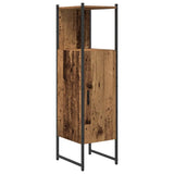Bathroom Furniture Set with Door 4 pcs Brown 33 x 33 x 185.5 cm 3334402