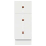 Storage Bed Frame White 236.5 x 80 x 31.5 cm Engineered wood 3335597
