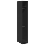 Wardrobe Black 30x50x200 cm Engineered Wood 3307775