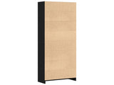 Bookshelf 60 x 24 x 176 cm Engineered Wood Black Oak 862468