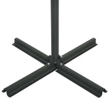 Garden Parasol with Aluminium Pole 460x270 cm Black 47302