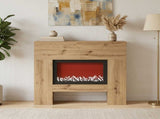 Electric Fireplace Artisan Oak 100 x 24.5 x 90 cm 8020767
