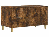 3 Piece Bathroom Cabinet Set DELFT Smoked Oak Engineered Wood 3417788