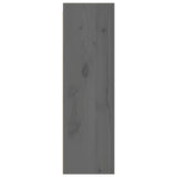 Wall Cabinets 2 pcs Grey 30x30x100 cm Solid Pinewood 813510