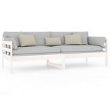 Day Bed without Mattress White Solid Wood Pine 80x200 cm 820363