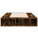 Bed Frame without Mattress Smoked Oak 75x190 cm Small Single 3280535
