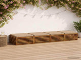 4-Piece Seat Cushions SOEST 4 pcs 100% Polyester Sand 944652