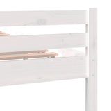 Bed Frame without Mattress White Solid Wood 140x200 cm 814820
