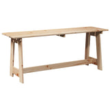 Outdoor Bench Brown 119 x 35 x 47cm Solid pine wood 4012191