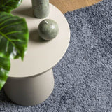 Shaggy Rug PAMPLONA High Pile Modern Blue 200x200 cm 375326