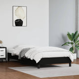 Bed Frame without Mattress Black 90x190 cm Single Single Faux Leather 349839